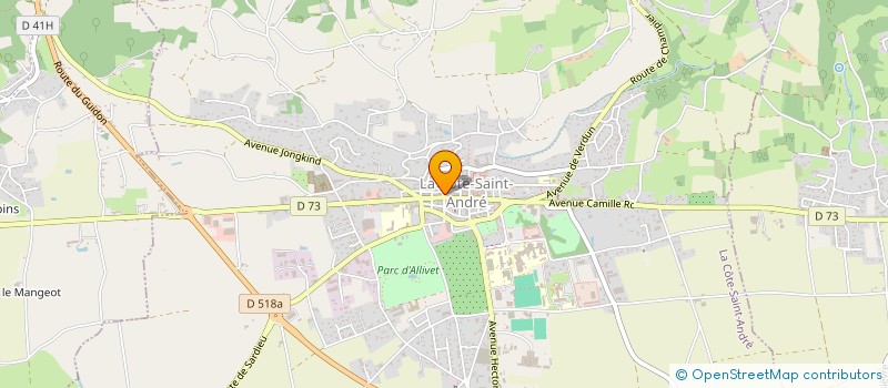 localisation de l'entreprise MONSIEUR VALERY CHARLES  LA COTE-SAINT-ANDRE