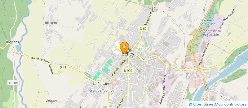 localisation de l'entreprise MONSIEUR VALERY CHATELAIN  BELLEY