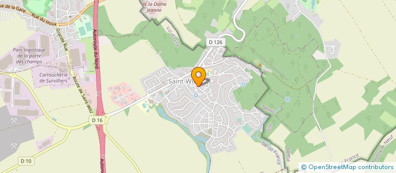 localisation de l'entreprise MONSIEUR VALERY CROS  SAINT-WITZ