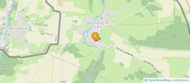 localisation de l'entreprise MONSIEUR VALERY DEWIL à BOUSIGNIES-SUR-ROC