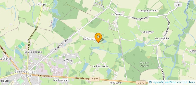 localisation de l'entreprise MONSIEUR VALERY DUMURGIER  SAINT-GERMAIN-DU-BOIS