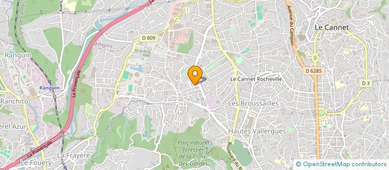 localisation de l'entreprise MONSIEUR VALERY FLAHAUT à LE CANNET