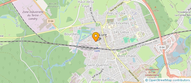 localisation de l'entreprise MONSIEUR VALERY FRECHIN à LURE