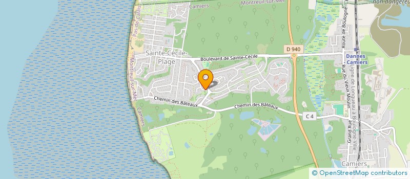 localisation de l'entreprise MONSIEUR VALERY HALLENNE  CAMIERS