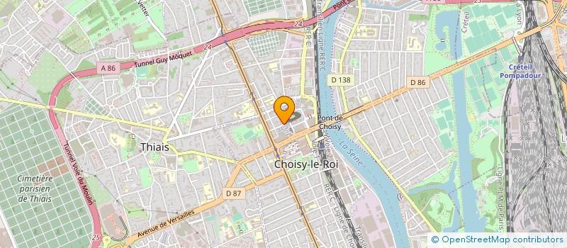 localisation de l'entreprise MONSIEUR VALERY MARTINVALET  CHOISY-LE-ROI