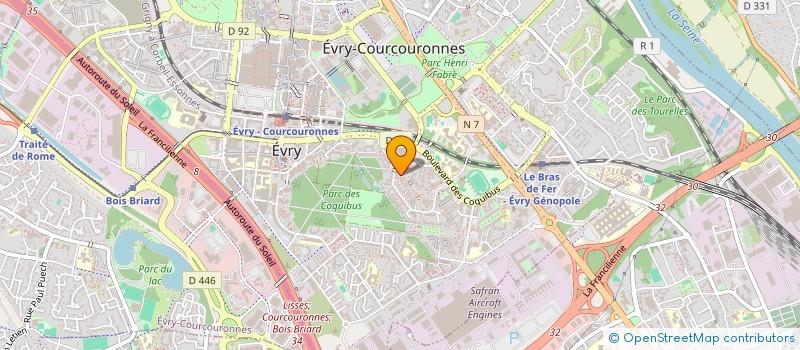 localisation de l'entreprise MONSIEUR VALERY QUINOLA à EVRY-COURCOURONNES