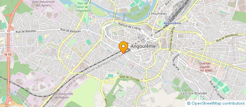 localisation de l'entreprise MONSIEUR VALERY QUITARD à ANGOULEME