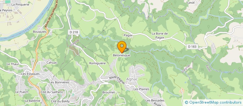 localisation de l'entreprise MONSIEUR VALERY ROBETTE à FLAGNAC