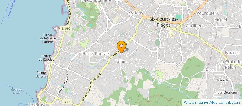 localisation de l'entreprise MONSIEUR VALERY SCHIANO à SIX-FOURS-LES-PLAGES