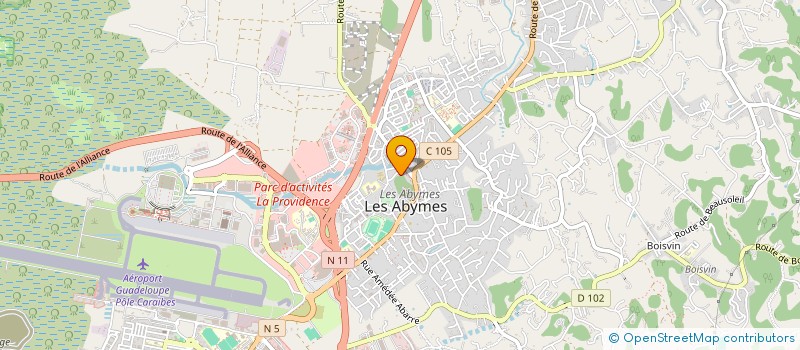 localisation de l'entreprise MONSIEUR VALERY THEODORE à LES ABYMES