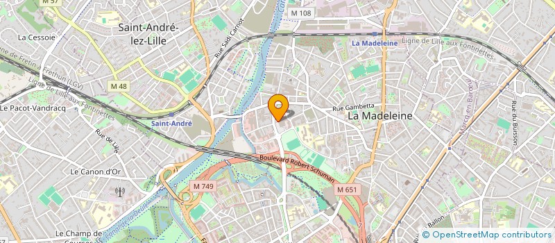 localisation de l'entreprise MONSIEUR VALLET DIOMANDE à LA MADELEINE