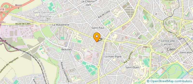 localisation de l'entreprise MONSIEUR VALLIER VALLIER ROUSSEAU à CAEN