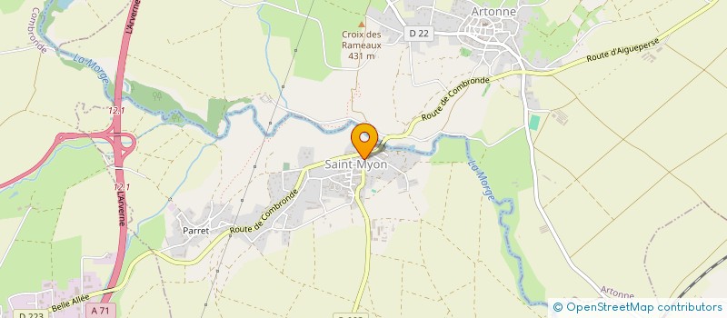 localisation de l'entreprise MONSIEUR VALMY PARRET  SAINT-MYON