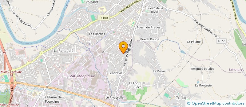 localisation de l'entreprise MONSIEUR VALTER QUARIN  SAINT-JUERY