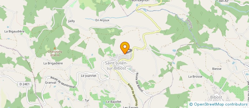 localisation de l'entreprise MONSIEUR VALTER SPANU à SAINT-JULIEN-SUR-BIBOST
