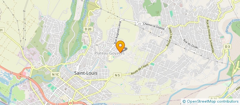 localisation de l'entreprise MONSIEUR VALYOULLAH MAMODE à SAINT-LOUIS