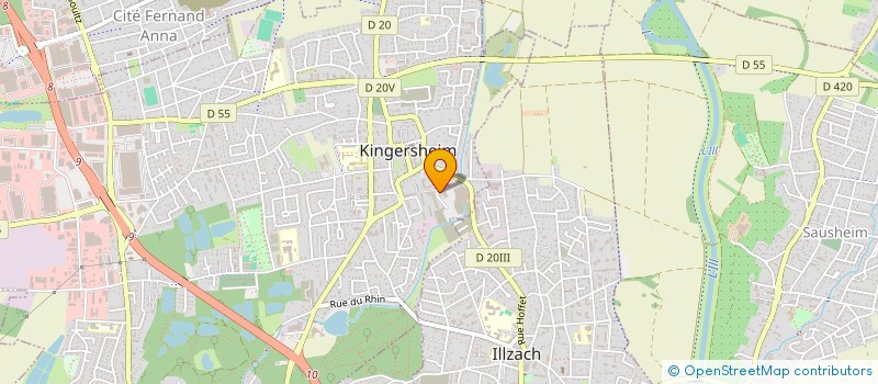 localisation de l'entreprise MONSIEUR VAN-HOANG N'GUYEN  KINGERSHEIM