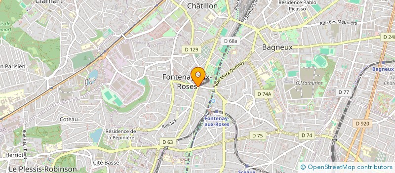 localisation de l'entreprise MONSIEUR VAN KHOA TRAN à FONTENAY-AUX-ROSES