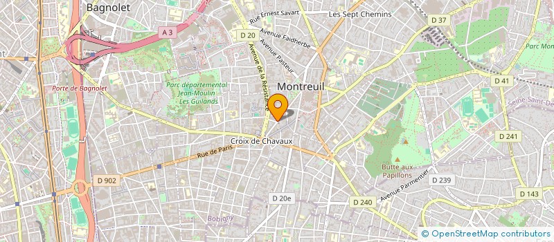 localisation de l'entreprise MONSIEUR VAN TA à MONTREUIL