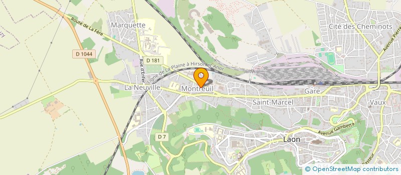 localisation de l'entreprise MONSIEUR VANAR THALLOT  LAON