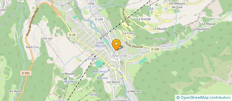 localisation de l'entreprise MONSIEUR VANBERVLIET DAVID  MORZINE