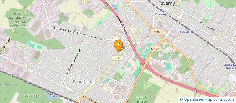 localisation de l'entreprise MONSIEUR VANDER PIRES  TAVERNY