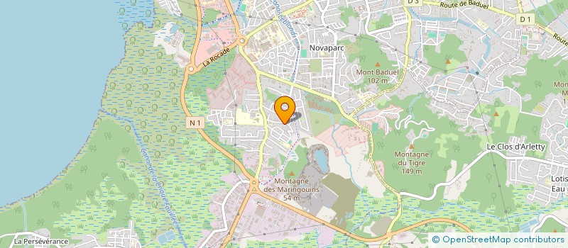 localisation de l'entreprise MONSIEUR VANEL OXIGENE  CAYENNE