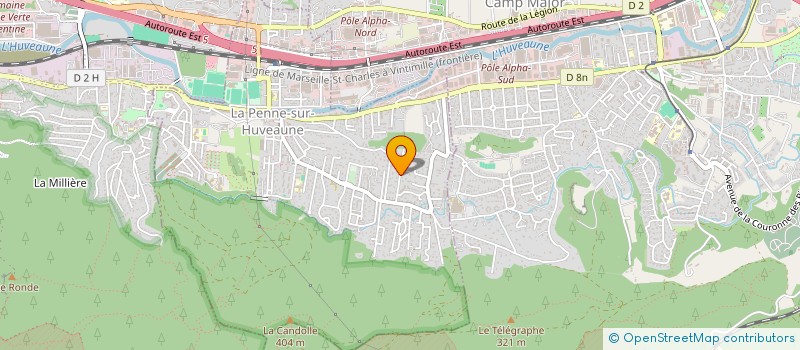 localisation de l'entreprise MONSIEUR VANESSA TAVERGNIER  LA PENNE-SUR-HUVEAUNE