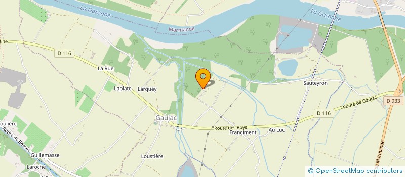 localisation de l'entreprise MONSIEUR VANGELIS AUDET  MARMANDE