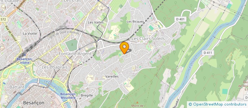 localisation de l'entreprise MONSIEUR VANNICK DIEYI  BESANCON