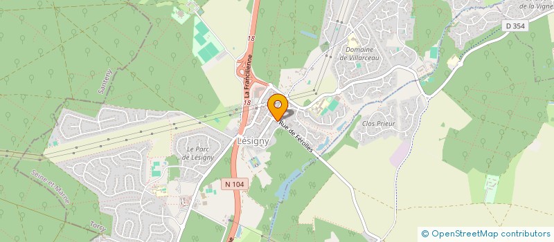 localisation de l'entreprise MONSIEUR VASCO BARREIROS  LESIGNY