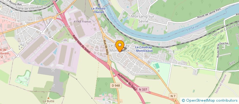 localisation de l'entreprise MONSIEUR VASIL SUPRICHEV  LE COUDRAY-MONTCEAUX