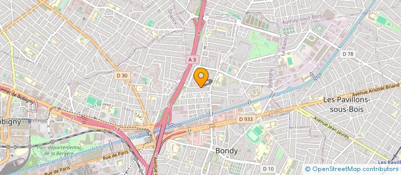 localisation de l'entreprise MONSIEUR VASILE BERINDE  BONDY