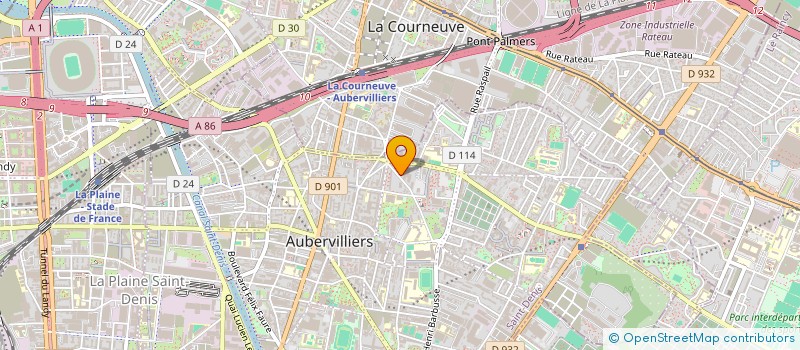 localisation de l'entreprise MONSIEUR VASILE BRINZI  AUBERVILLIERS