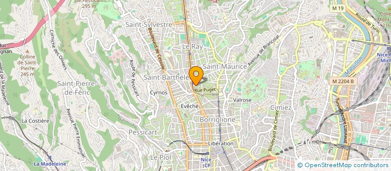 localisation de l'entreprise MONSIEUR VASILE BURDILA à NICE