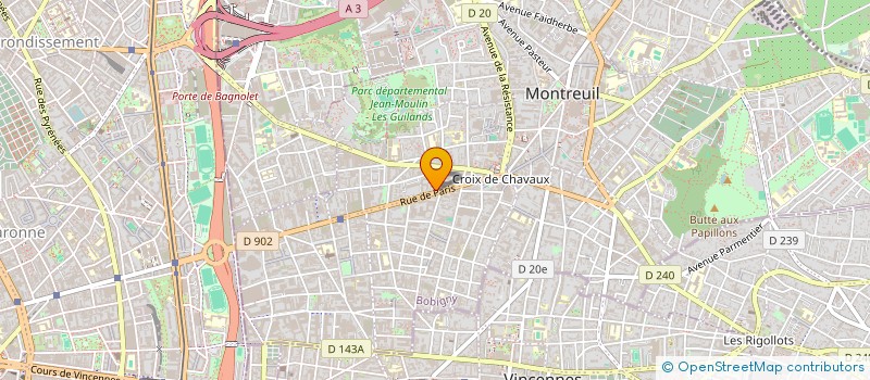 localisation de l'entreprise MONSIEUR VASILE CERNEI  MONTREUIL