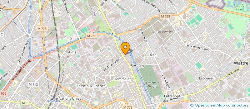 localisation de l'entreprise MONSIEUR VASILE DINCA  ROUBAIX