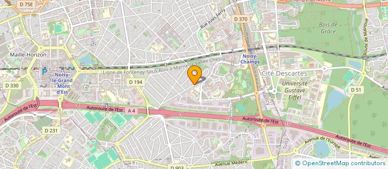 localisation de l'entreprise MONSIEUR VASILE MAHU  NOISY-LE-GRAND