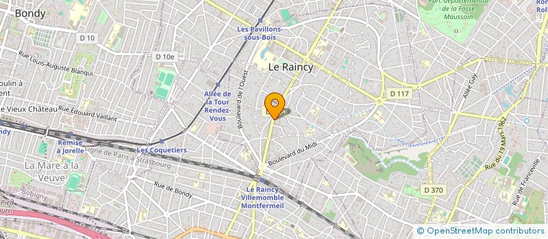 localisation de l'entreprise MONSIEUR VASILE RARU à LE RAINCY