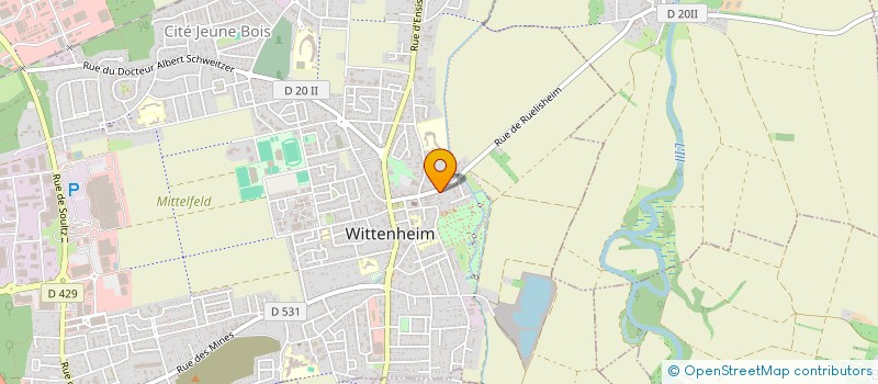 localisation de l'entreprise MONSIEUR VASILE STAN  WITTENHEIM