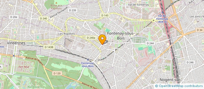 localisation de l'entreprise MONSIEUR VASILEIOS DOUKAS à FONTENAY SOUS BOIS