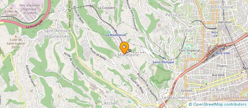 localisation de l'entreprise MONSIEUR VASILI SAMSON  NICE