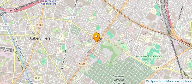 localisation de l'entreprise MONSIEUR VASILII DUBENCO  AUBERVILLIERS