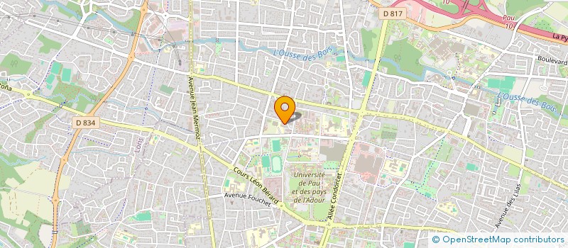 localisation de l'entreprise MONSIEUR VASSILI DURAND DE KEGUELIN DE ROZIERES à PAU