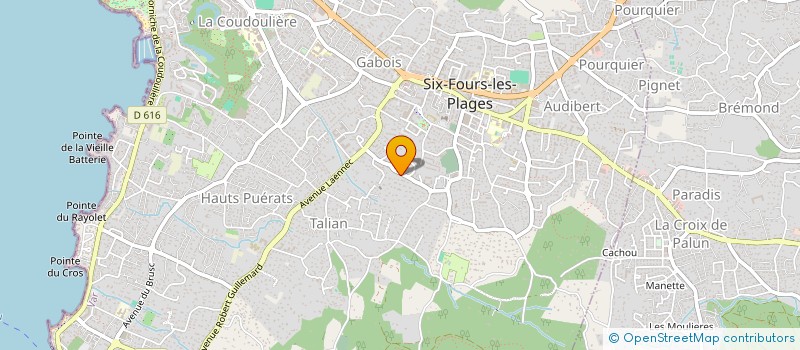 localisation de l'entreprise MONSIEUR VASSILY DOBROTINE à SIX-FOURS-LES-PLAGES