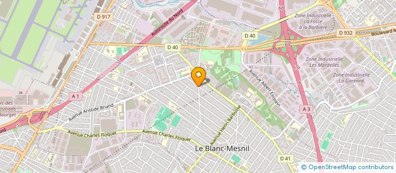localisation de l'entreprise MONSIEUR VASYL GLAZYRIN à LE BLANC-MESNIL