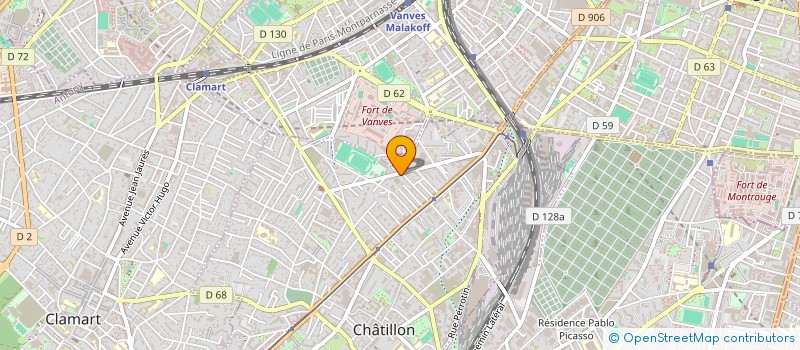 localisation de l'entreprise MONSIEUR VASYL PASTUKH  CHATILLON