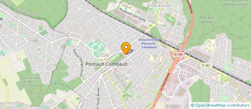 localisation de l'entreprise MONSIEUR VATEA MARTINS à PONTAULT-COMBAULT