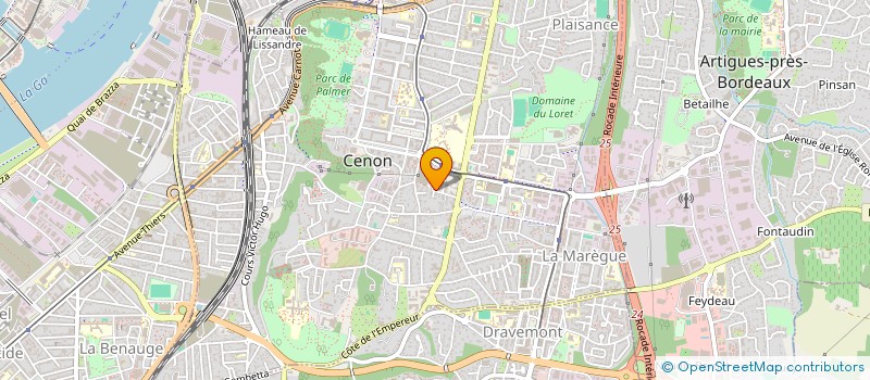 localisation de l'entreprise MONSIEUR VATEA ZEDEK  CENON