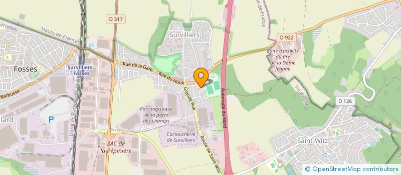 localisation de l'entreprise MONSIEUR VATH TE  SURVILLIERS